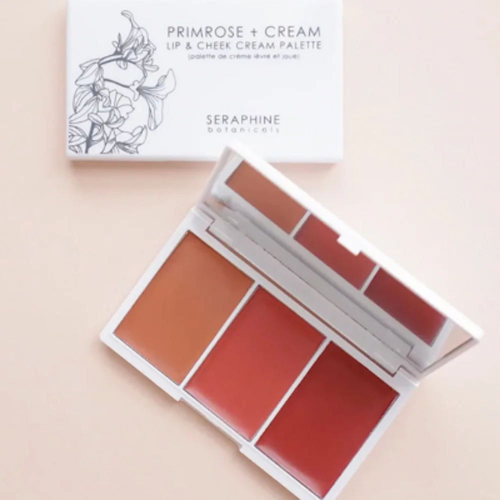 SERAPHINE BOTANICALS Primrose + Cream - Lip & Cheek Cream Palette - Picture 4 of 4